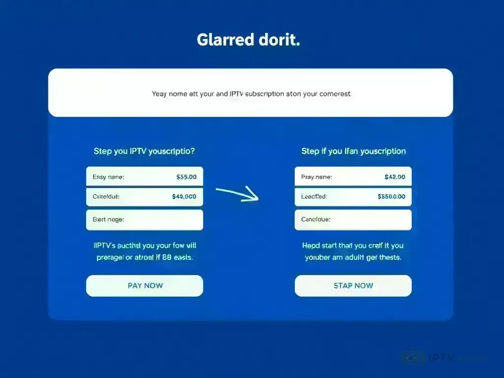 Step-by-step checkout process for IPTV Brasil payment