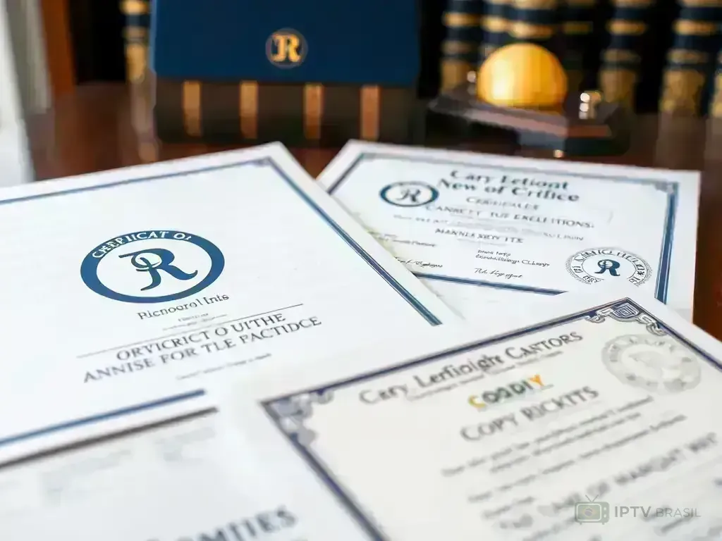 Copyright and licensing documentation for IPTV content