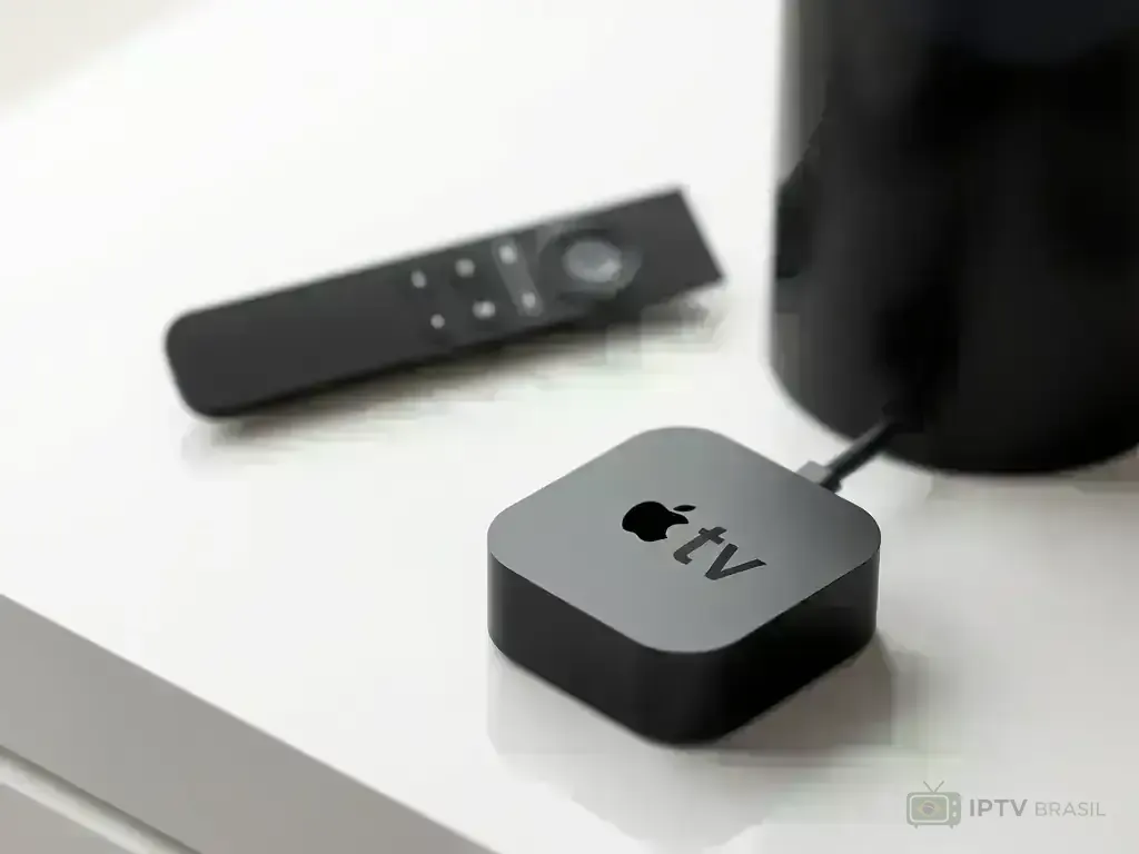 Apple TV 4K device with Siri remote