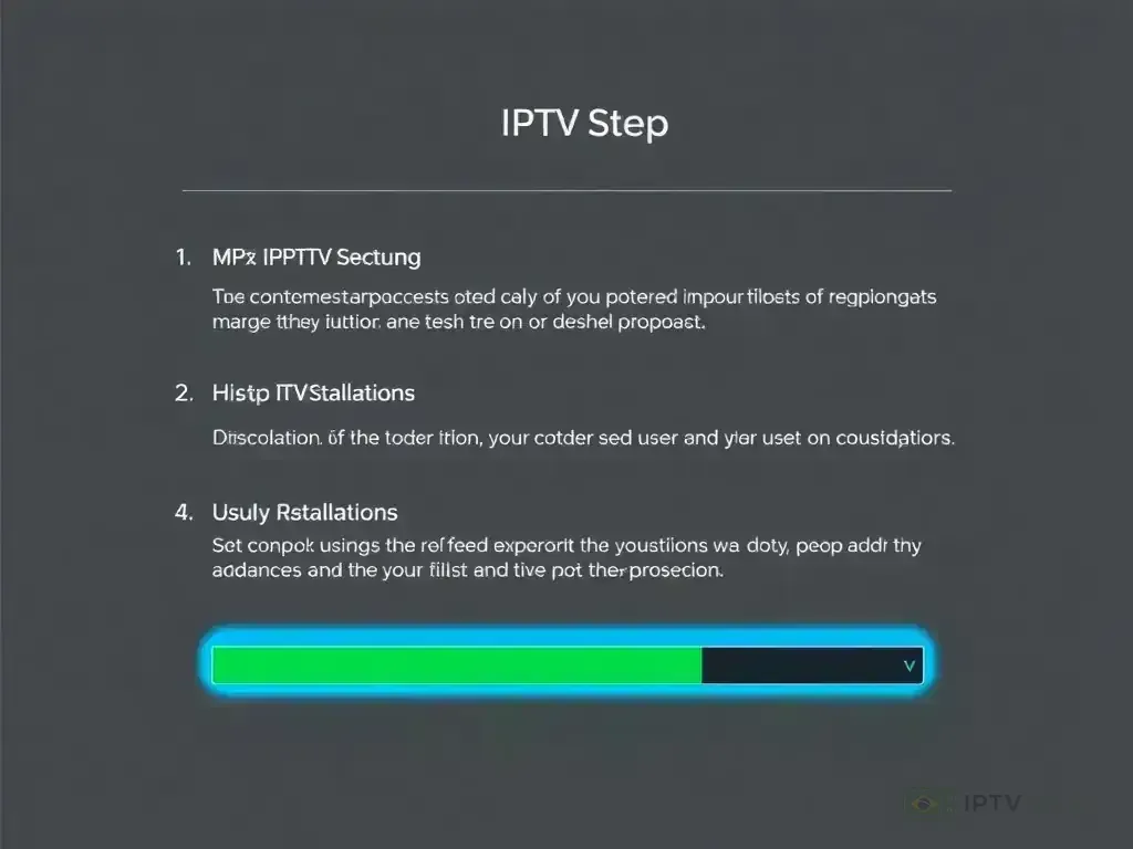 Step-by-step setup process for IPTV Brasil
